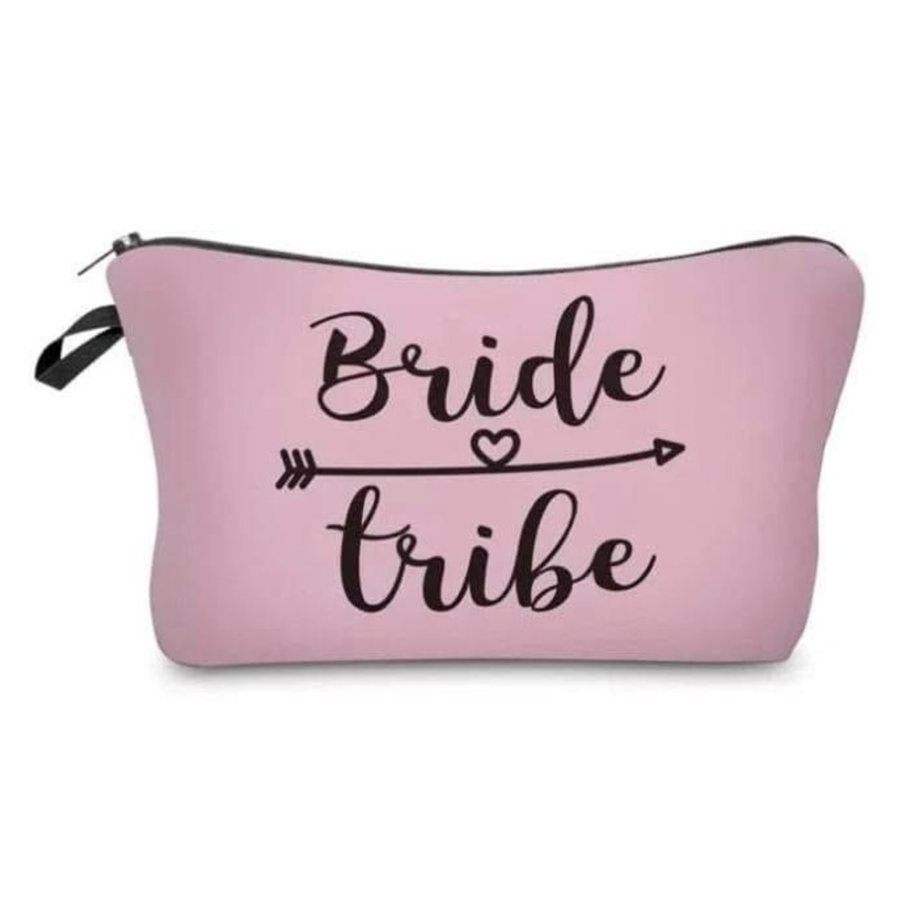 Pink Bride Tribe Zipper Pouch